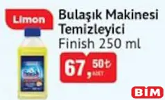 FİNİSH BULAŞIK MAKİNESİ TEMİZLEYİCİ 250 ML